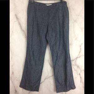 Ann Taylor loft chambray pants side zip 8 petite